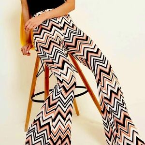 Zig Zag Wide Leg Boho Pants